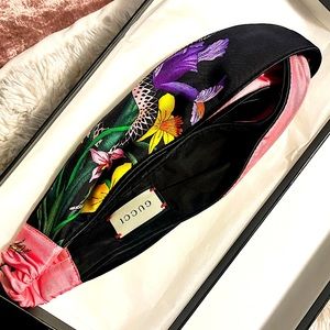 Silk Gucci knotted headband